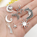 Alloy Metallic Moon and Sun Metal Charms with 22 Listed Options view 2