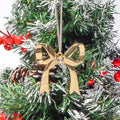Christmas Metal Bow Starburst Snowflake Hangers Ribbon 3 Styles view 8