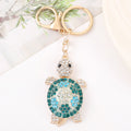 Rhinestone Turtle Keychain Gold Clasp Four Shell Colors view 9