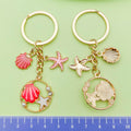 Starfish, Conch and Shell Charm Keychains in 30 Pictured Variations for Bags and Keys view 3