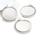 Rotating Double Sided Round Pendant Settings in Eight Finishes view 6