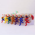 Snake-Shaped Rhinestone Keychain With Split Ring And Lobster Clasp view 1