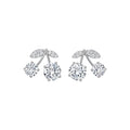 Crystal Cherry Drop Stud Earrings in Three Colors Decorative Jewelry Accessory view 5