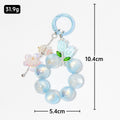 Tulip Bead Charm Keychain Phone Strap Four Pastel Colors view 4