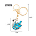 Rhinestone Swan Keychain Metal Crystal Wing Bird Bag Charm view 4