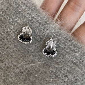 Crystal Gourd Outline Earrings Fashion Jewelry Collection