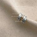 Silver Tone Ear Cuffs In Three Sculpted Textured Styles view 7