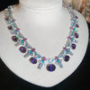 Silver Purple Necklace