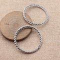 Multi Size Hammered Round Connector Ring Metal Jewelry Making Component view 4