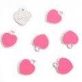 Enamel-Look Gold Silver Heart Alloy Charms in 14 Styles view 7