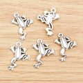 Antique Silver Frog Charms With Raised Body Detail view 2