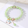 Colorful Crackle Bead Stretch Bracelets with Assorted Charms view 4