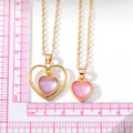 Heart Cabochon Necklace Earring and Clip Keychain Options view 5