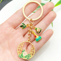 Rice Dumpling, Leaf and Tassel Enamel Keychains, 2 Styles view 3