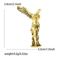 Winged Victory Figure Brooch in Gold or Silver Decorative Lapel Pin view 5