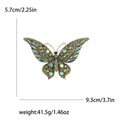 Large Crystal Butterfly Brooch in Six Colorways Clothing Pin view 5