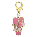 Pink Love Heart Balloon Enamel Lobster Clasp Keychain view 5