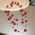 Multi Strand Floating Pearl Long Necklace Six Colors view 10