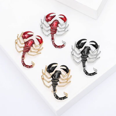 Scorpion Brooch shown from the front