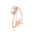 Owl Openwork Pearl Look Two Designs Metal Brooch Pin view 6