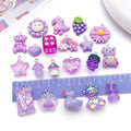 Purple Star and Heart Glossy Charms with 39 Listed Options view 3