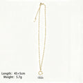 Gold Tone Chain Necklaces With Twelve Rectangular Birthstone Pendants view 10