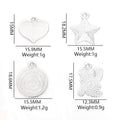 Enamel-Look Gold Silver Heart Alloy Charms in 8 Styles view 2