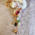 Pearl Drop Swan Keychain with Unlisted Swan Constructions in Main Images view 2