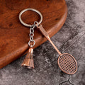 Wheel And Badminton Racket Keychains With Metal Split Rings view 9