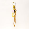 Beaded Heart Carabiner Keychain Charm Cord Bag Pendant view 5