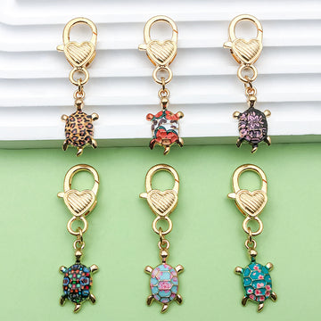 Starfish, Shell and Mermaid Charm Keychains Featuring Turtle Across 36 Pictured Variations