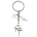 Metal Keychains with Sun, Moon, Star, Cross and Angel Charms view 7