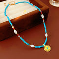 Gold Tone Seed Bead Choker Necklace Two Style Variants view 7