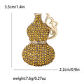 Crystal Covered Gourd Brooch in Six Bright Colorways view 6