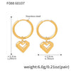 Gold Heart Drop