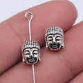 8.9x7.3x7mm 1.4g Multicolor Zinc Alloy Buddha Head Loose Metal Beads for Bracelet Jewelry Making