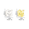 Pastel Square Floral Scene Metal Charms, 10 Designs view 2