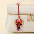 Beaded Lobster Charm Pendant with Red Cord and Sequin Tail view 4