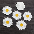 Enamel Daisy and Sunflower Metal Charms in Two Designs view 4