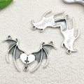 Antique Silver Bat and Cross Metal Charms with 7 Listed Options view 7