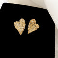 Textured Crystal Stud Earrings in Four Geometric Designs view 1