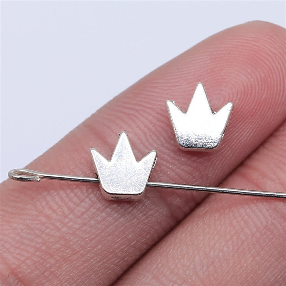 8x7mm 0.5g Zinc Alloy Crown Small Hole Spacer Beads for Bracelet Necklace Jewelry Making