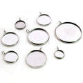 Stainless Steel Round Cabochon Trays in Eight Sizes view 2