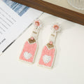 Seed Bead Flower Bottle Tassel Drop Earrings Seven Styles view 11