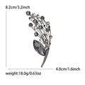Rhinestone Bouquet Brooch Marquise Drop Crystal Pin view 6