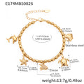 Bell Flower Marine and Heart Charm Bracelet Collection in Three Finishes view 7