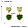Mixed-Green Gold Earrings