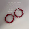 Wine Velvet Hoop