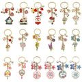 Mother's Day Floral Keychains and Charm Set in 25 Options view 2