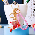 Jeweled Fish Keychains in Multiple Shapes, Colors and Braided Options view 6